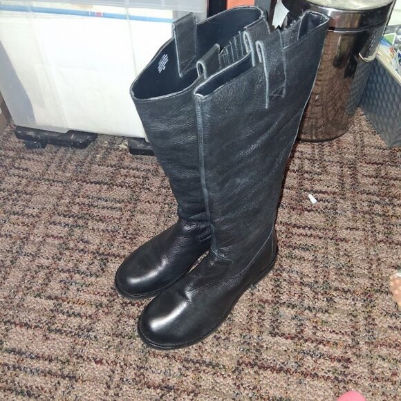 Matisse Colt Black Leather Pull On Boots NIB Sz 8M - Picture 1 of 11